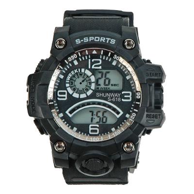 China Hot Selling SHUNWAY S-618 Amazone Alarm Waterproof Digital Watches For Kids Watches for sale