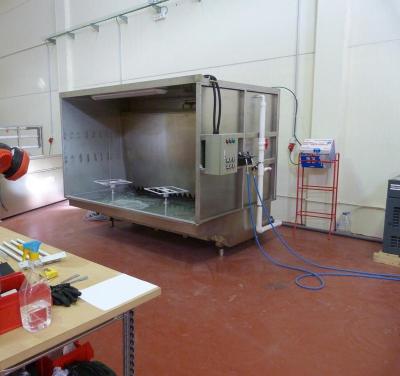 China Factory Water Curtain Spray Booth Paint Booth For Water Transfer Printing Hydrographics Dipping for sale