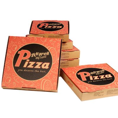 China Recyclable Custom Printed Cardboard Pizza Boxes for sale