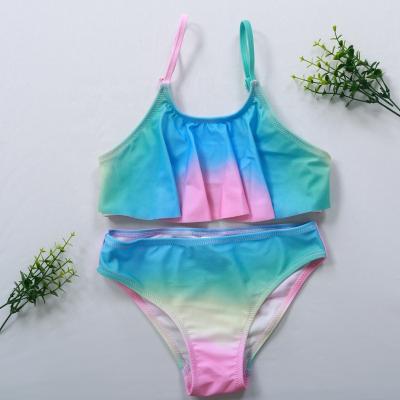 China Breathable fashion ruffled edge swimsuits, swimwear for girls TZGS001 for sale