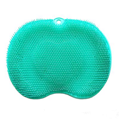 China Hot Selling Viable Shower Foot Wash Pad Back Massage Mat Bathroom Cleaning Silicone Scrubber Mat for sale