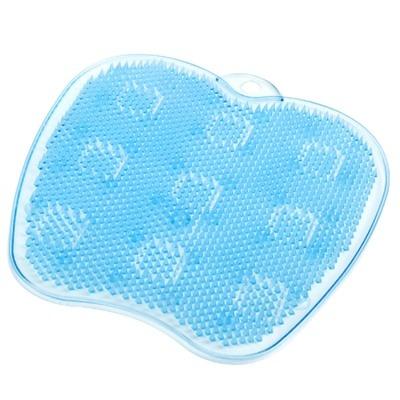 China Viable Selling Strong Popular Bathroom Foot Massager Shiatsu Pad Pressure Scrubber Mat Apple Shape for sale