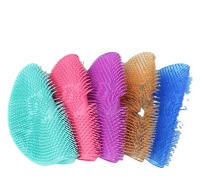 China Viable Popular Selling Strong Mat Round Shape Bathroom Foot Massager Shiatsu Pad Pressure Scrubber for sale