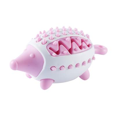 China Dog Playing Chewing Hot Selling Amazon Dog Hedgehog Style Round Permeable Ball Toy Bite-Resistant Dog Driver Interactive Toy for sale