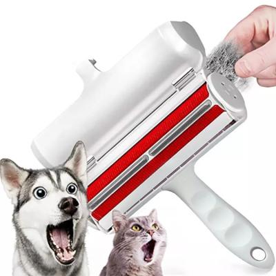 China Pet Hair Cleaning Custom Self-cleaning Reusable Cat Hair Remover Lint Roller Brush Pet Roller Brush Dog Brush for sale