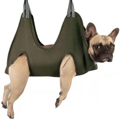 China Qbellpet Pet Grooming Hammock Harness for Dogs& Cats, Breathable Dog Hammock Restraint Bag for Medium Pet S for sale