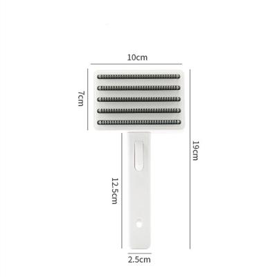 China Quality Assurance Pets Simple Viable Simple One-click Cleaning Self-cleaning Hair Removal Comb and Automatic Hair Removal Comb for sale