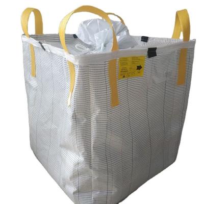 China Type C Anti-Static Conductive Electrical Conductive Big Bulk Bag Anti-Static FIBC Hot Sale Bag For Hazardous for sale