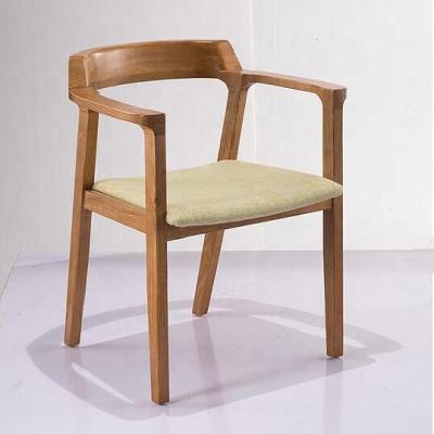 China Solid Wood Frame Engineering Customized Japanese Style Restaurant Wooden Solid Wood Coffee Dining Chair for sale