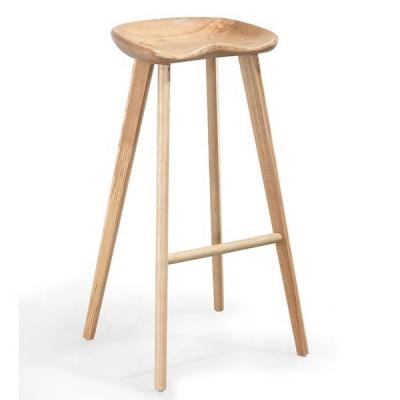 China Designer Modern Modern Bar Furniture Solid Wood Bar Stool High for sale