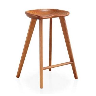 China Modern Kitchen Interior Design Modern Bar Furniture Solid Wood Barstool for sale