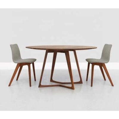 China Modern Home Furniture Round Chinese Wooden Dining Set Table And Chairs For Restaurant for sale