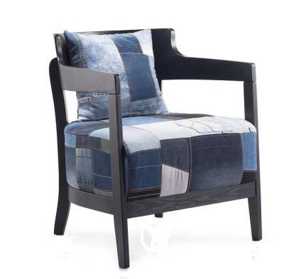 China Modern Wooden Jeans Lounge Casual Lounge Chair for sale