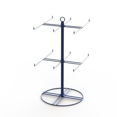 China Removable Worktop Wire Hooks Spinner Rotating Display Rack for sale