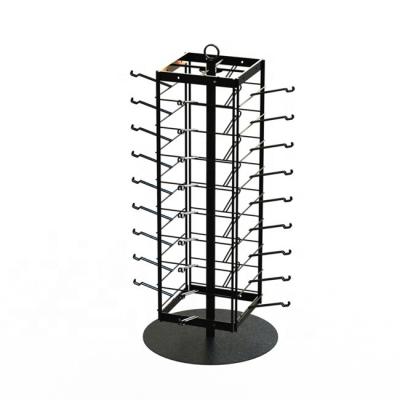 China Eyewear Stores Sunglasses Rotating Countertop Display Rack 4 Sides Eyewear Display Rack for sale