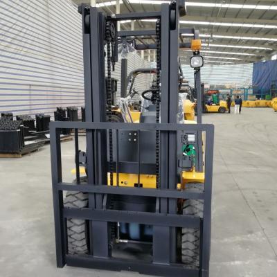 China Building material shops SHANTUI 5 ton container forklift diesel lifting fork for sale for sale