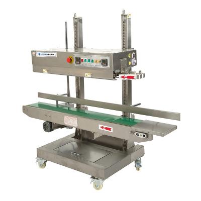 China CBS1100V Large Continuous Food Plastic Bag Band Sealer Machine With Ink Coder for sale