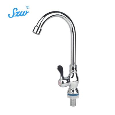 China Best Selling Thermostatic Faucets Metal Kitchen Sink Faucet Brass Faucet Chrome Polished Plating Kitchen Faucet for sale