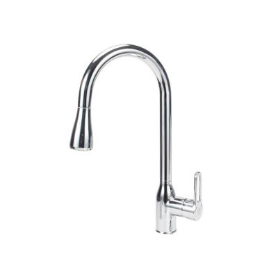 China Pull Out Spray Factory Wholesale Hot Cold Water Mixer Pull Out Anti Rusting Spray Chrome Brass Kitchen Faucet for sale