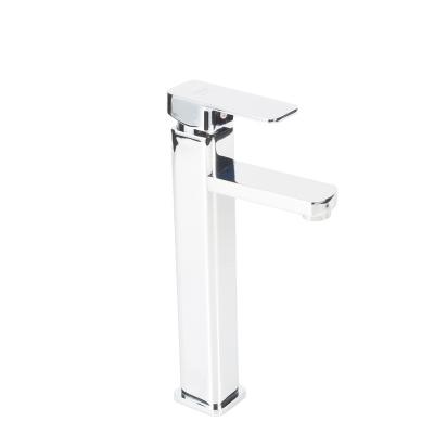 China Metered Faucets Zinc Alloy Standard Chrome Plated High Polished Plated Durable Basin Faucet for sale