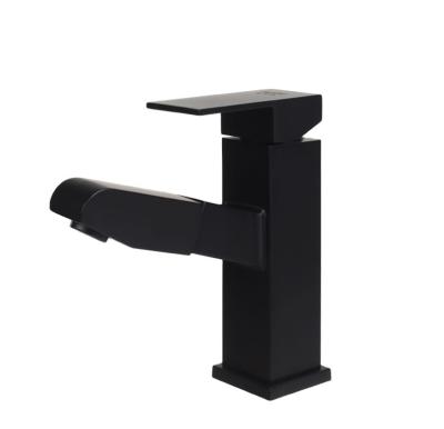 China KT168 Faucets Black Multifunction Metered Stainless Steel Matte Black Hair Shower Wash Basin Faucet for sale