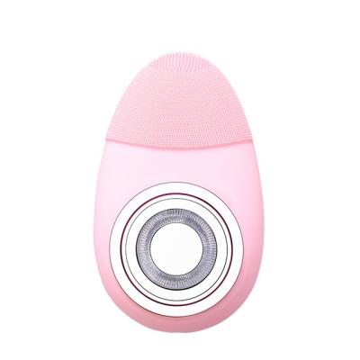 China Beauty DEEP CLEANSING Device Waterproof Led Red Light Massage Face Lift Electric Vibrating Facial Cleansing Brush for sale