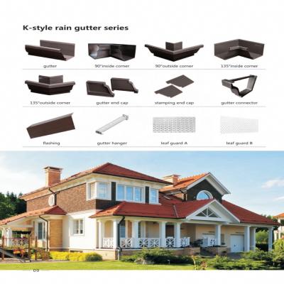 China modern aluminum gutter for the villa for sale