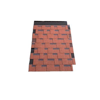 China EUROPEAN Light Red Colored Fiberglass Asphalt Shingle For Roof Tile for sale