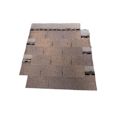 China Wooden European Mixed Brown 3 Tag Fiberglass Asphalt Shingle For Roof Tile for sale