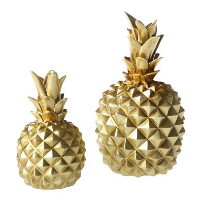 China Office Decor Luxury Gold Pineapple Figurine China Custom Home Decor for sale