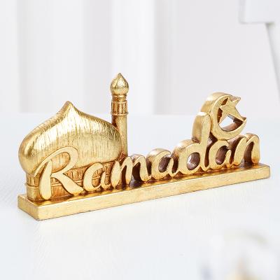 China Islamic Crescent Arabic Geometric Moon And Star Ornament For Festival Celebration Home Ministry Decoration for sale