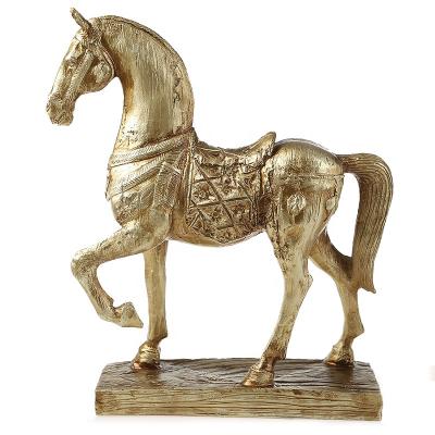 China China Resin Gold And Silver Horse Craft Classic Type for sale