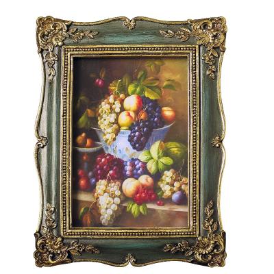 China Resin Vintage Resin Photo Picture Frame For Home Decoration for sale