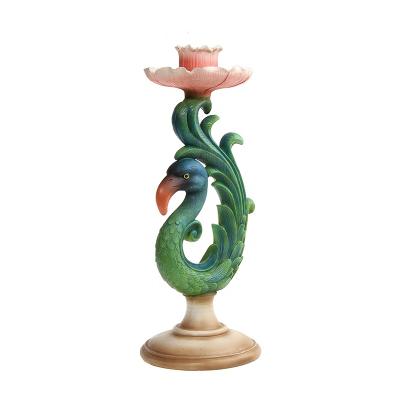 China Wholesale Europe Resin Candle Holder for Home Decorations and Wedding Decorations Handmade Sculpture Candle Holder for sale