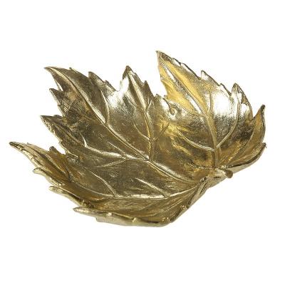 China Europe Resin Gold Leaf Tray Small for sale