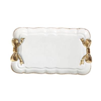 China European and retro European style of resin tray for home storage and decoration for sale