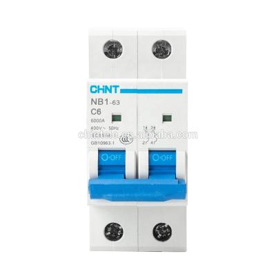 China Household CHINT NB1 series new product high quality electric mcb mini AC DC circuit breaker types low prices for sale