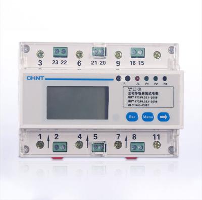 China Excellent House Quality CHINT DIN Rail Single Phase Electric Digital Power Meter for sale