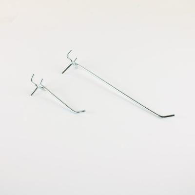 China Single Steel Metal Fork Hook For Pegboard for sale