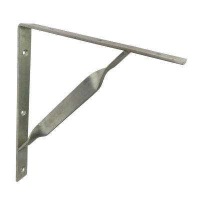 China Heavy Duty L Shaped Stainless Steel Stayed Metal Bracket 100x75x18x4 mm for sale