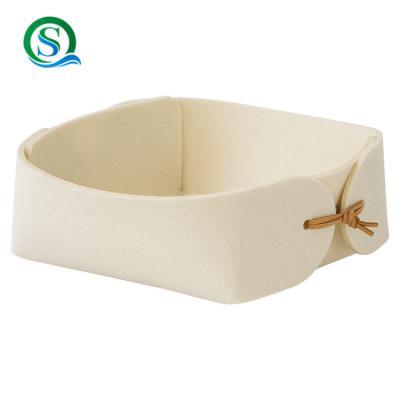 China Sustainable Best Sell Factory Custom Handmade Felt Storage Tray for sale