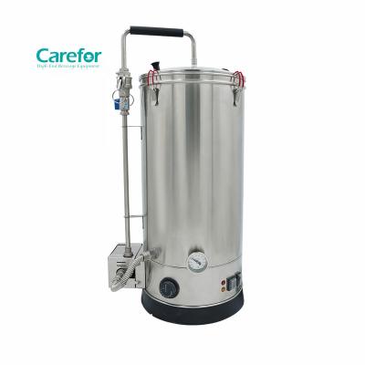 China Temperature Control Beer Brewing Equipment All In One Beer Infusion Brewery Equipment Beer Brewing Boiler Tea Urn for sale