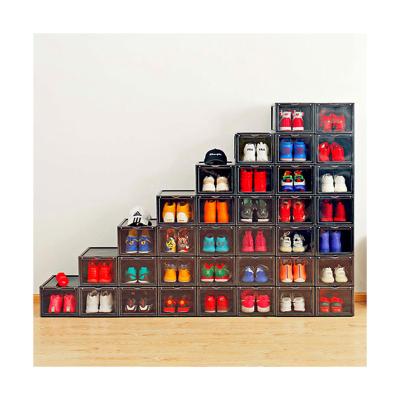 China China Sustainable Professional Manufacture Large Stackable Plastic Shoe Storage Box for sale