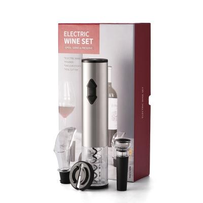 China Luxury Electric Automatic Metal Push Opener Wine Bottle Opener Accessories Gift Set Promotional Opener for sale