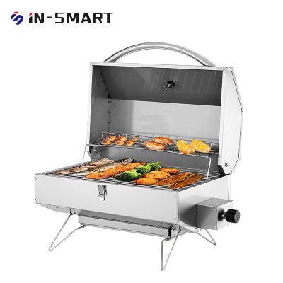 China In-Smart  Outdoor camping folding barbecue grill burning table bonfire stove stainless steel wood fire stove WM-03 for sale