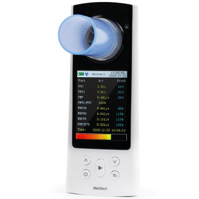 China Color Screen Portable Spirometer Medical Machine With Software And USB Portable Clinic Breathing Diagnostic Spirometer for sale