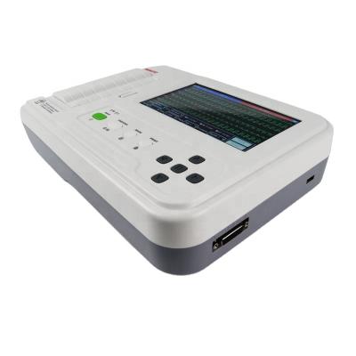 China Portable Digital 6 Channels ECG Machine, Touch Screen, and FREE PC ECG Software for sale