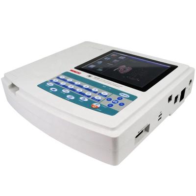 China Portable CE Approved Touch Screen 12 Leads ECG Machine , 12 Channel ECG Device With Software And Data Transfer To PC ECG Software for sale