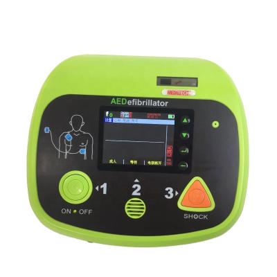 China Portable Color Screen AED Defibrillator Monitor with ECG Biphasic Automated External Defibrillator with Defi 6 CE Certificate for sale