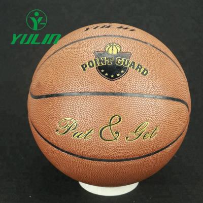 China Bulk Women Men's Professional Basketballs Sports Goods High Quality Match Absorption PU Indoor Outdoor Basketball For Sale for sale